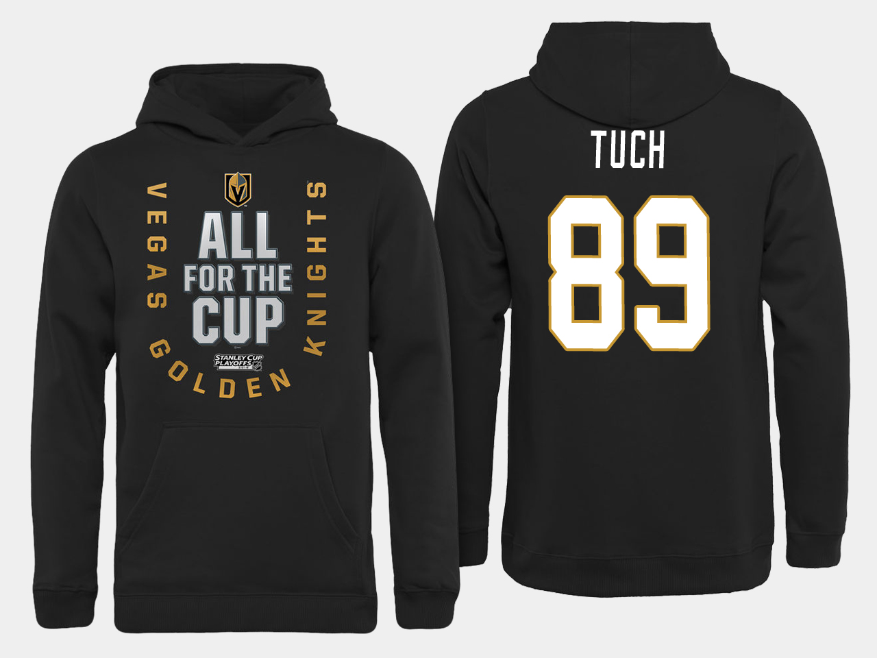 Men NHL Vegas Golden Knights 89 Tuch All for the Cup hoodie